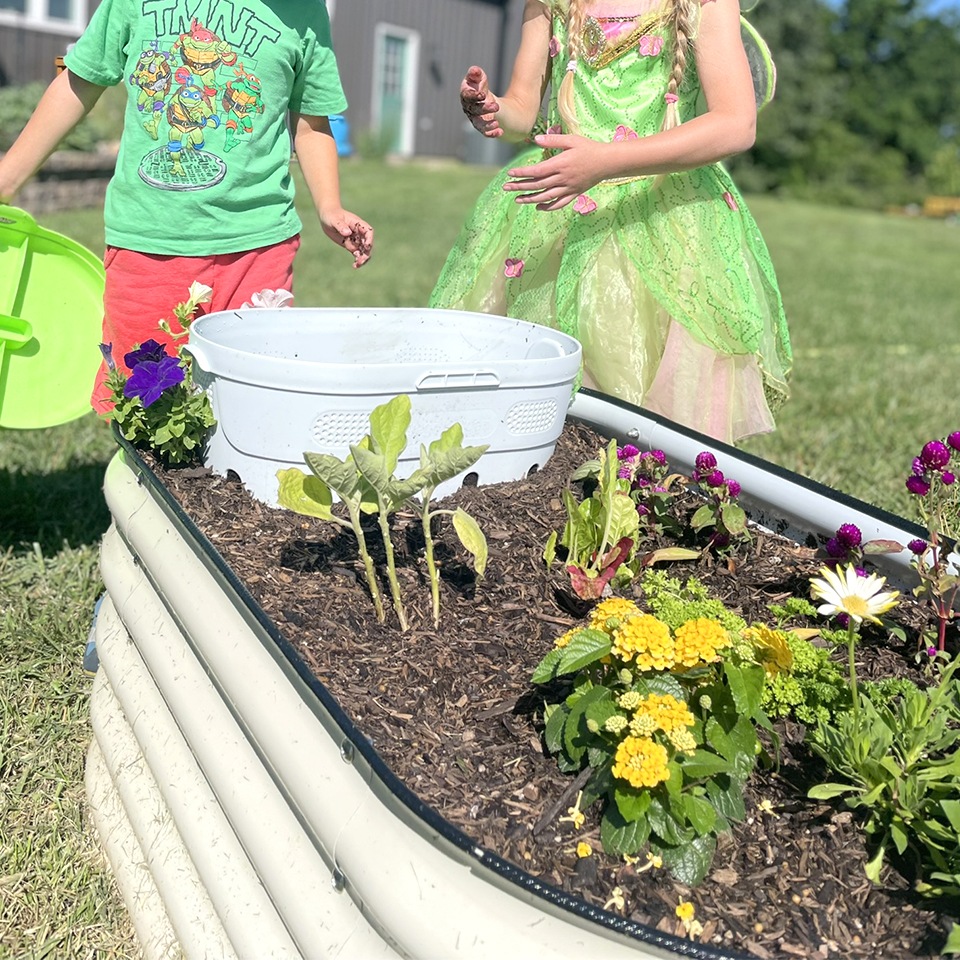 Kids First Raised Garden and Worm Composter