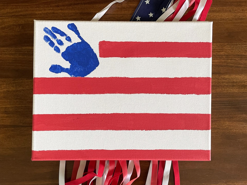 Patriotic Handprint Flag 1