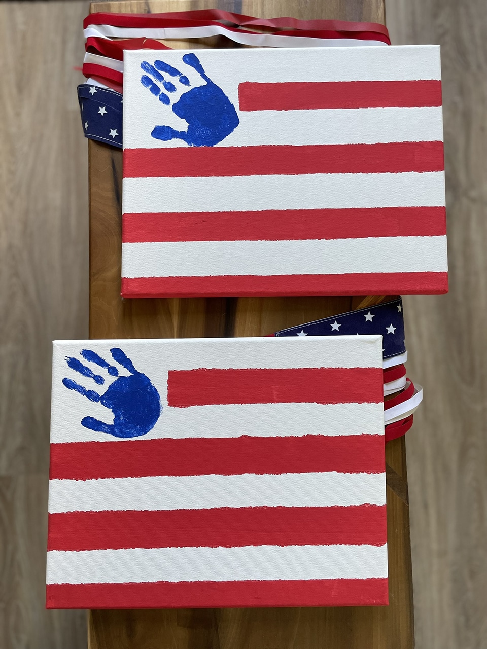 Patriotic Handprint Flags