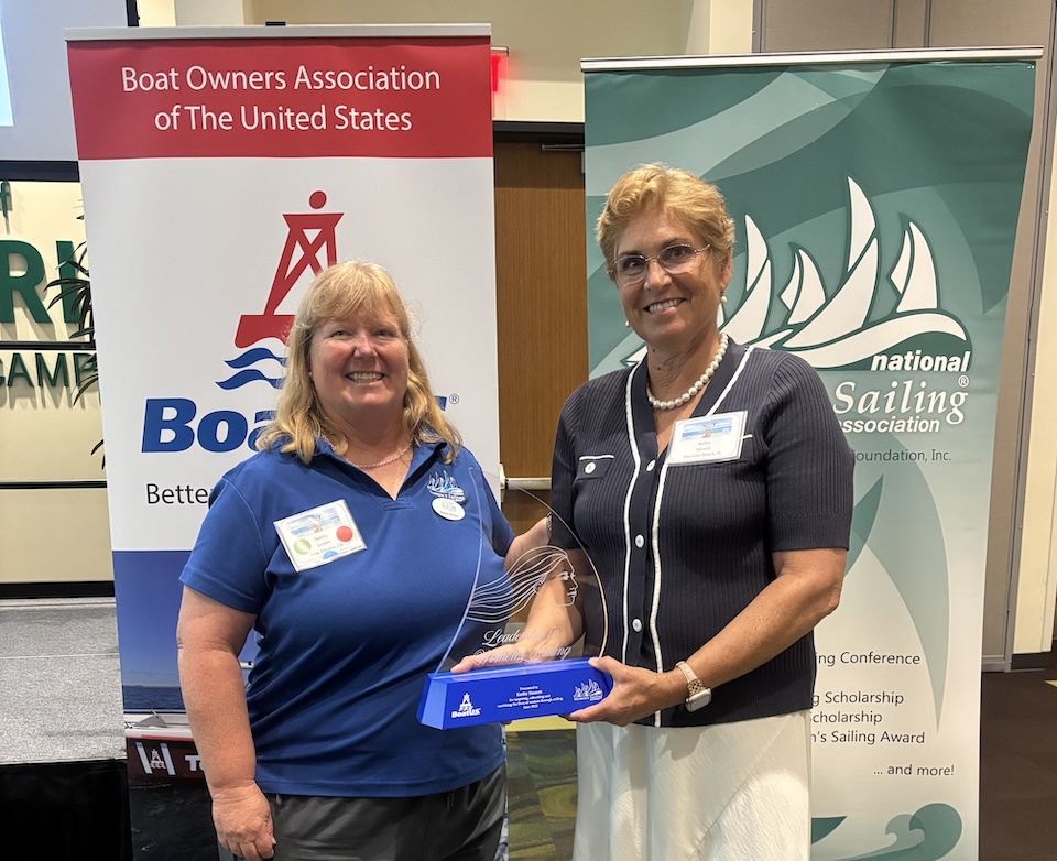 PubAff 2025 Leadership in Womens Sailing Award Kathy Sinnett honoree photo 1980