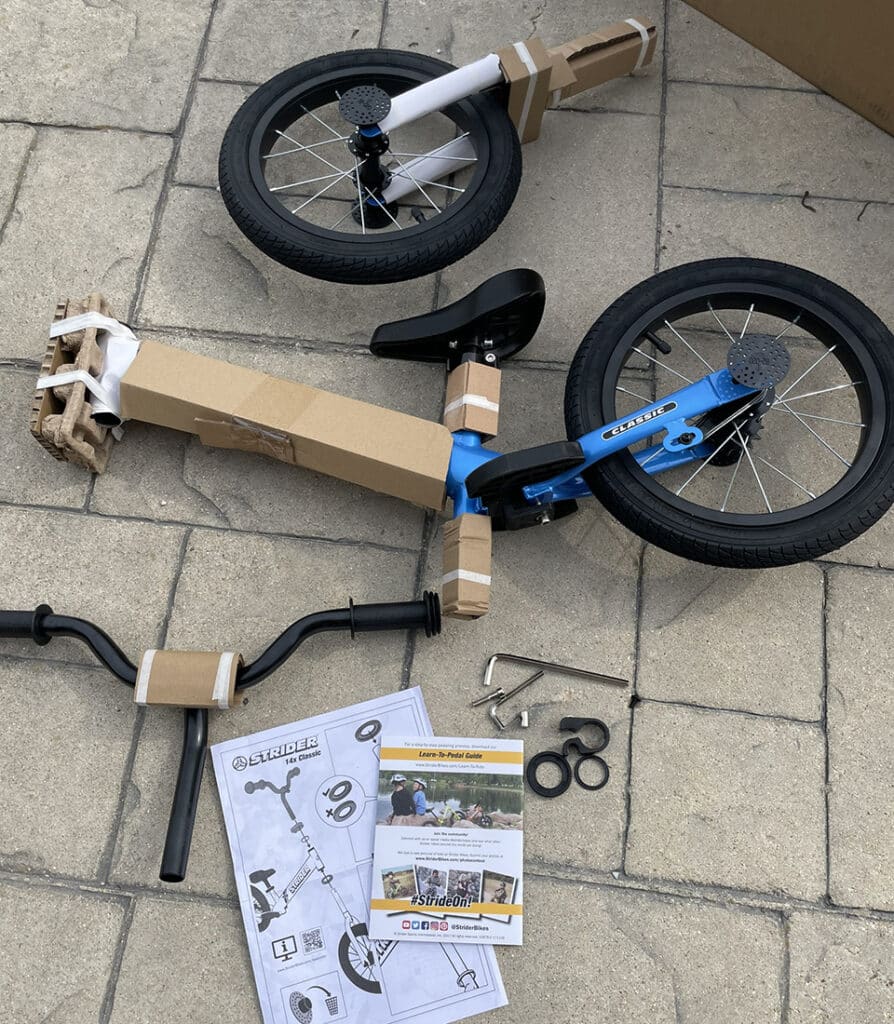 Assembling the Strider Bike