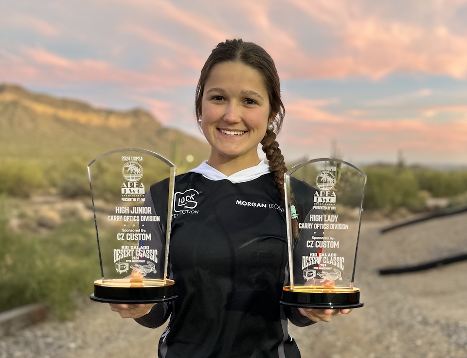 Morgan Leonhardt the youngest member of Team GLOCK copy