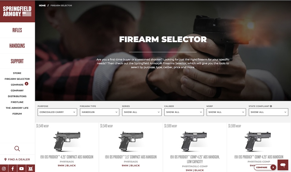 Firearm-selector-Springfield-Armory