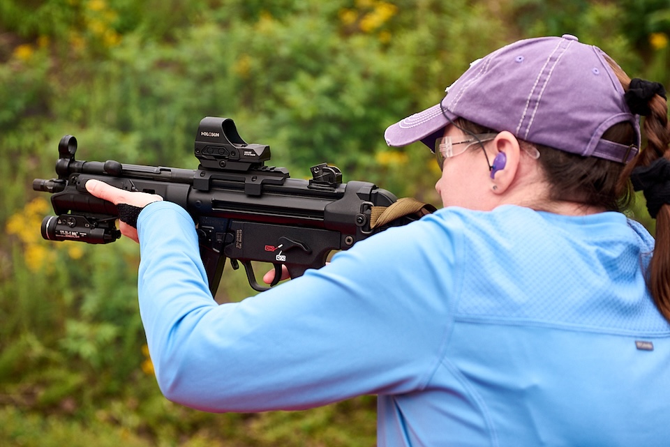woman shooting