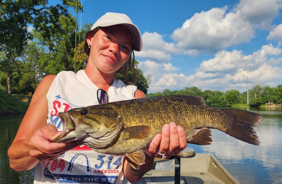 Late-summer river smallies