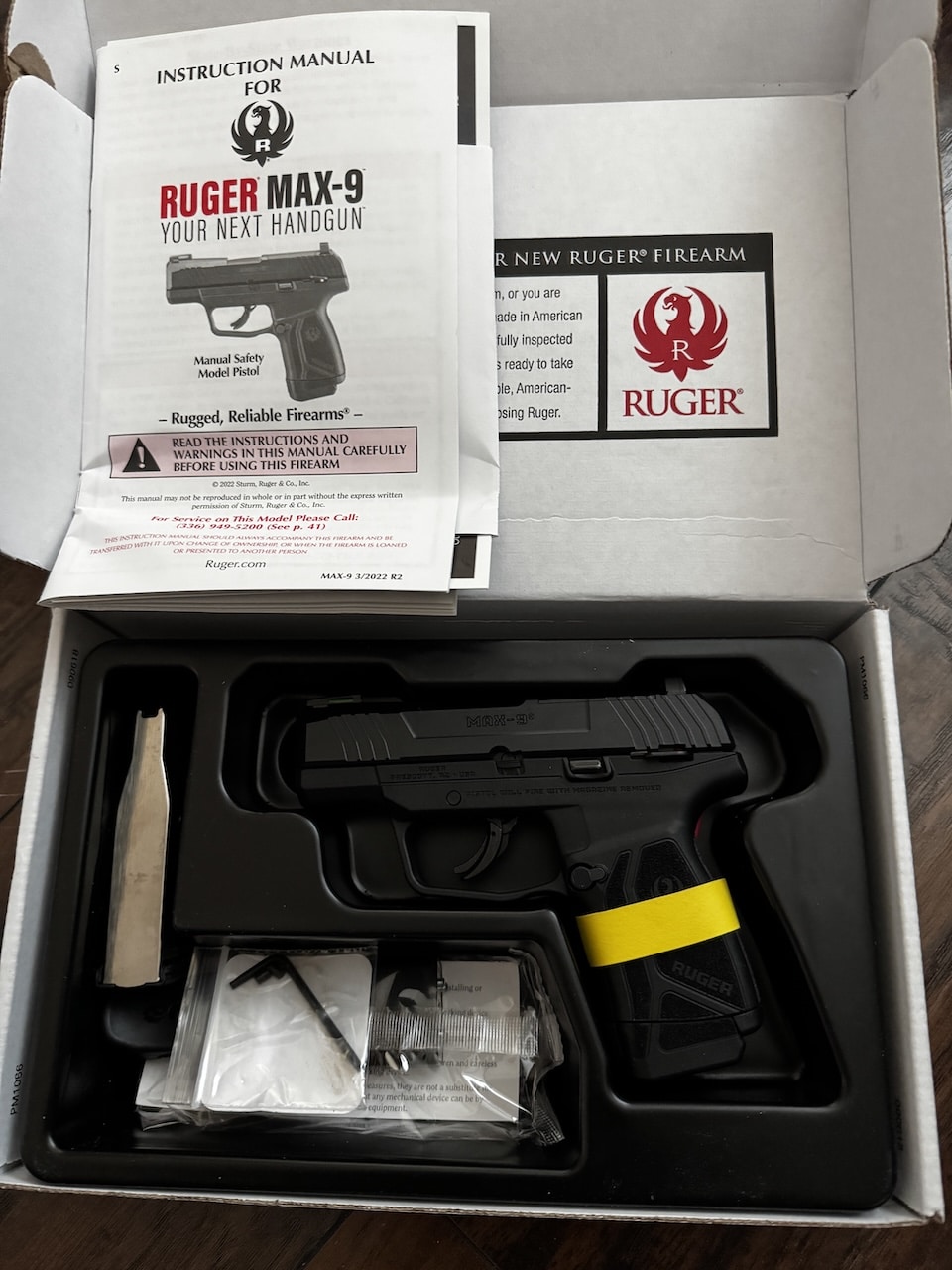 Ruger Max 9 in box head shots