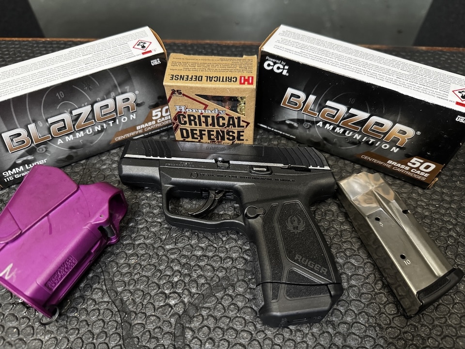 Ruger Max 9 with ammunition