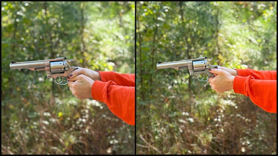 Improper Hold VS Proper Hold (Edmund Perry Sr. Photo) Ruger Redhawk