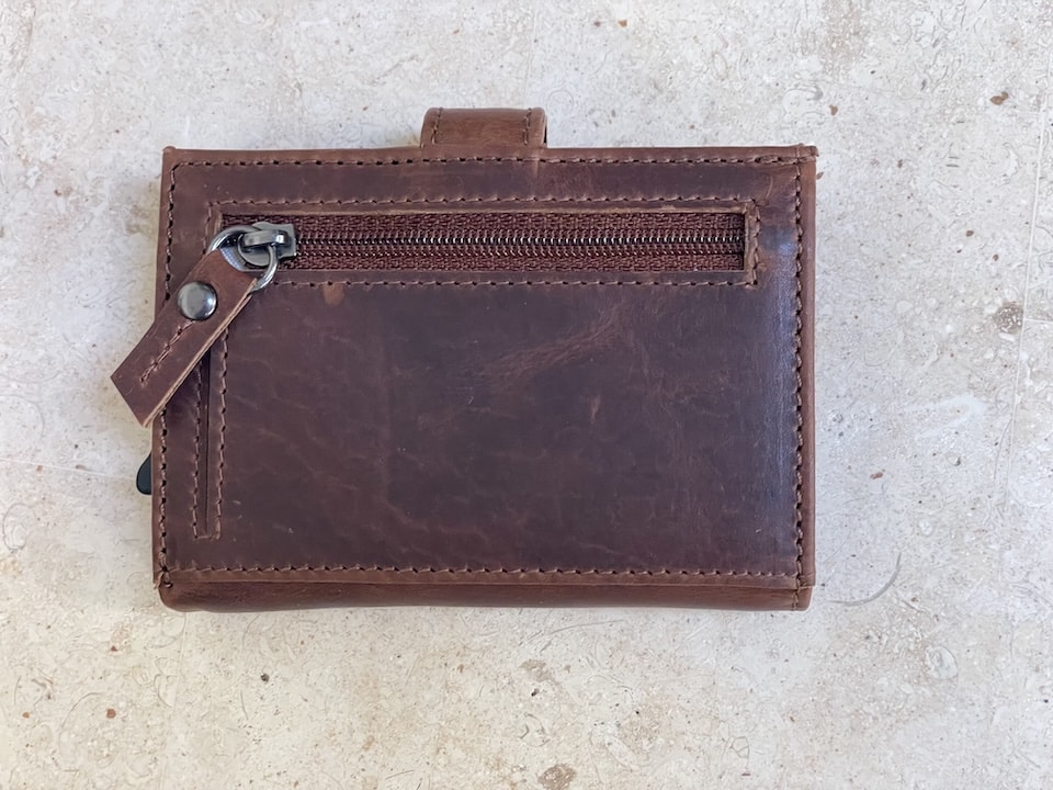 zipper wallet Compact Leather Wallet Lady Conceal Nova RFID