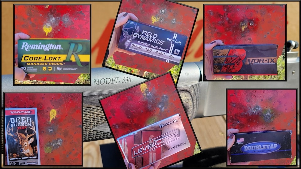 3)Ammo Test Three Shot Groups at Fifty Yards