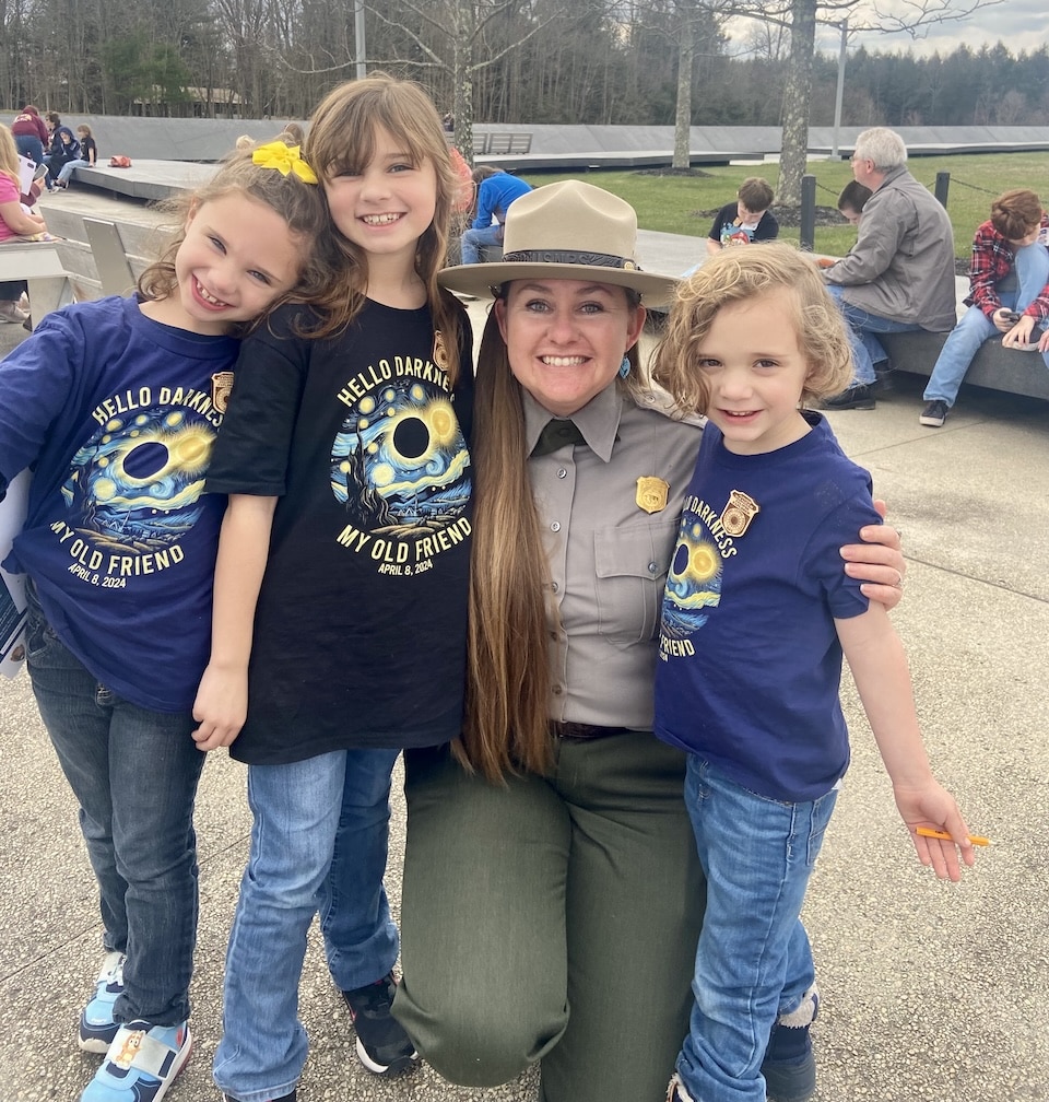 Katie Hostetler with Junior Rangers