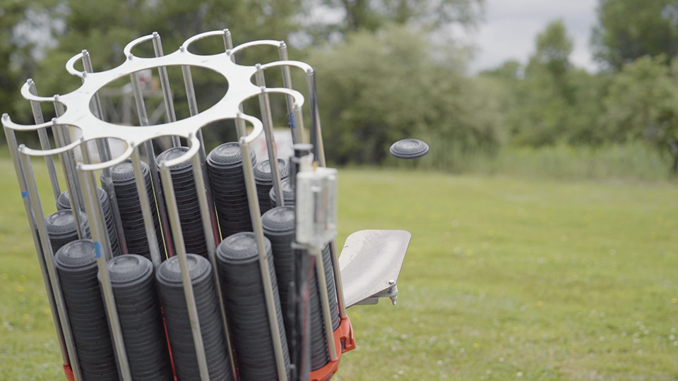 black clay target