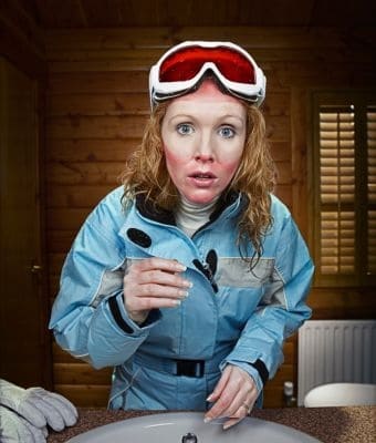 Winter sun protection feature