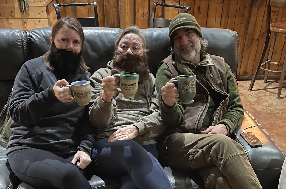 bearded lady duck hunters