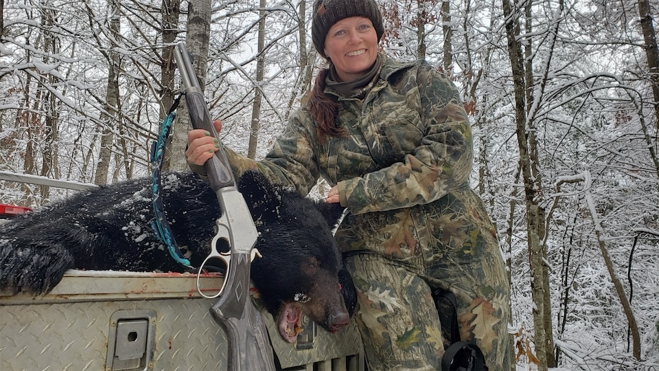 First Bear Harvest With Marlin Model 336 (Ruth Atherton Photo) Marlin 336 Trapper Series