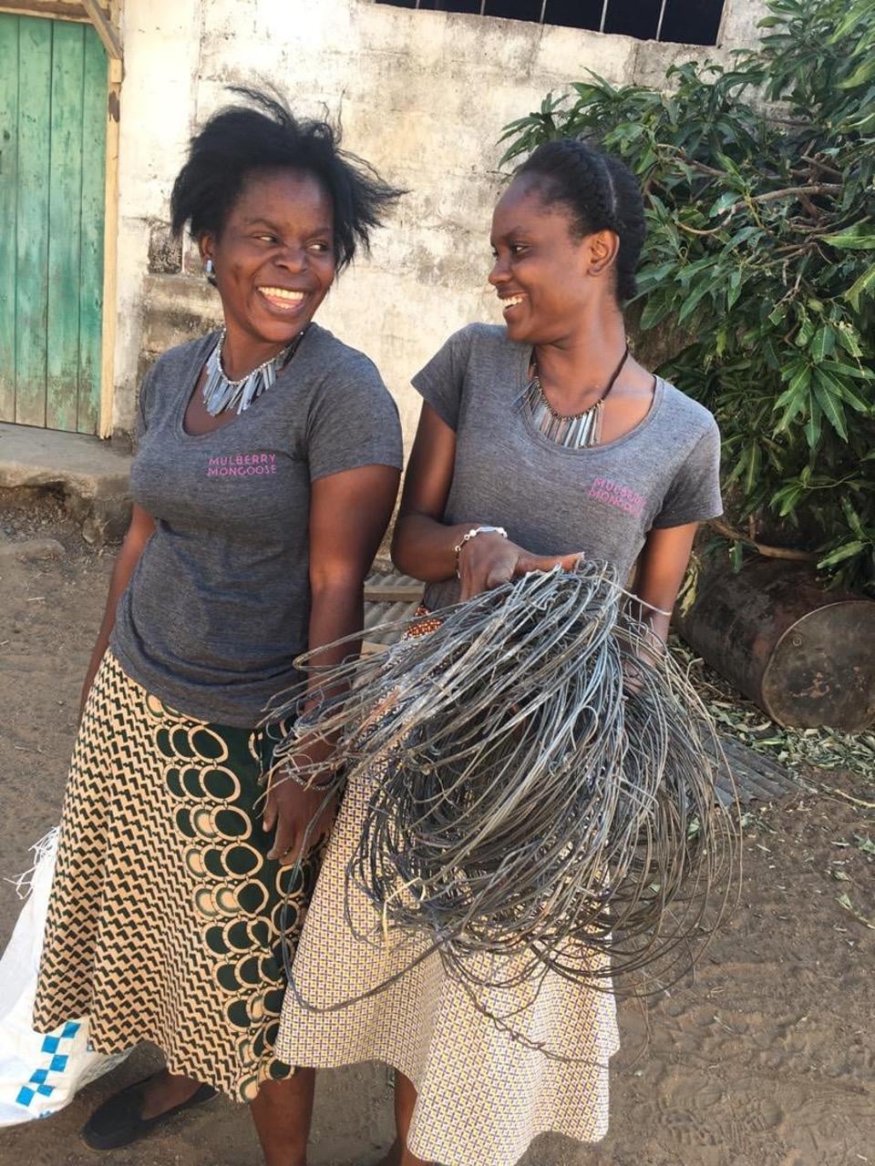 Clera and Naomi with snares LR