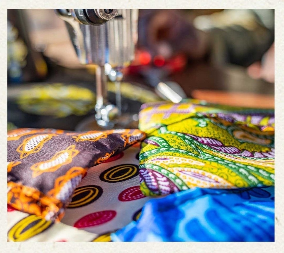 chitenji fabric bag