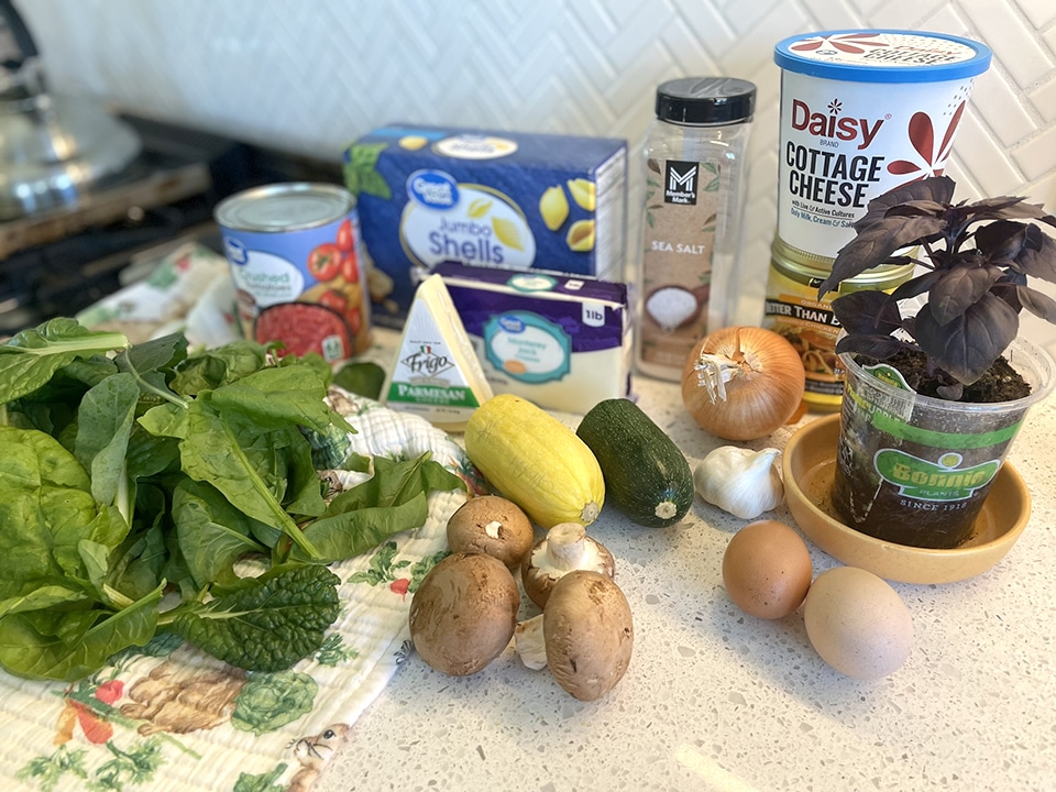 Stuffed shells ingredients