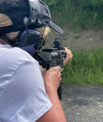 shouldering a pistol brace feature
