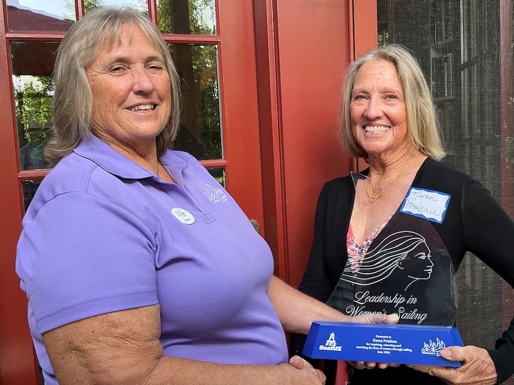 Karen Prioleau Honored with 2026 BoatUS/NWSA Leadership in Women&rsquo;s Sailing Award
(NWSA photo)