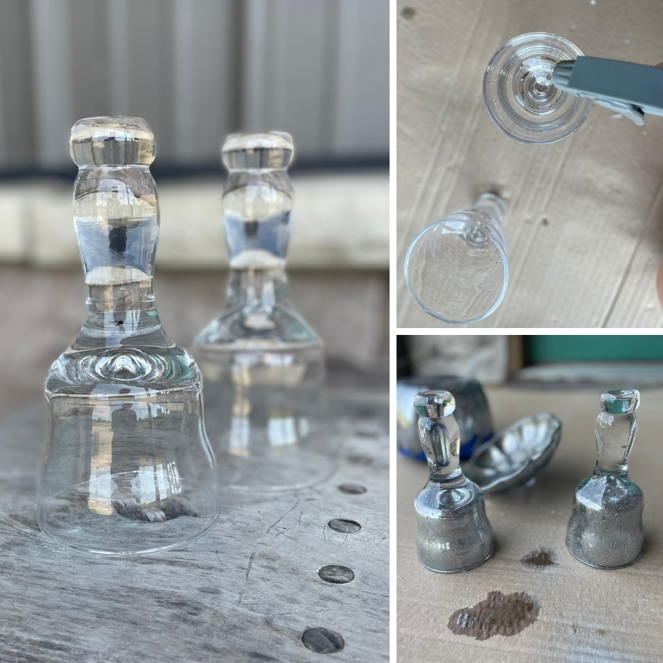 DIY Mercury Glass cloches