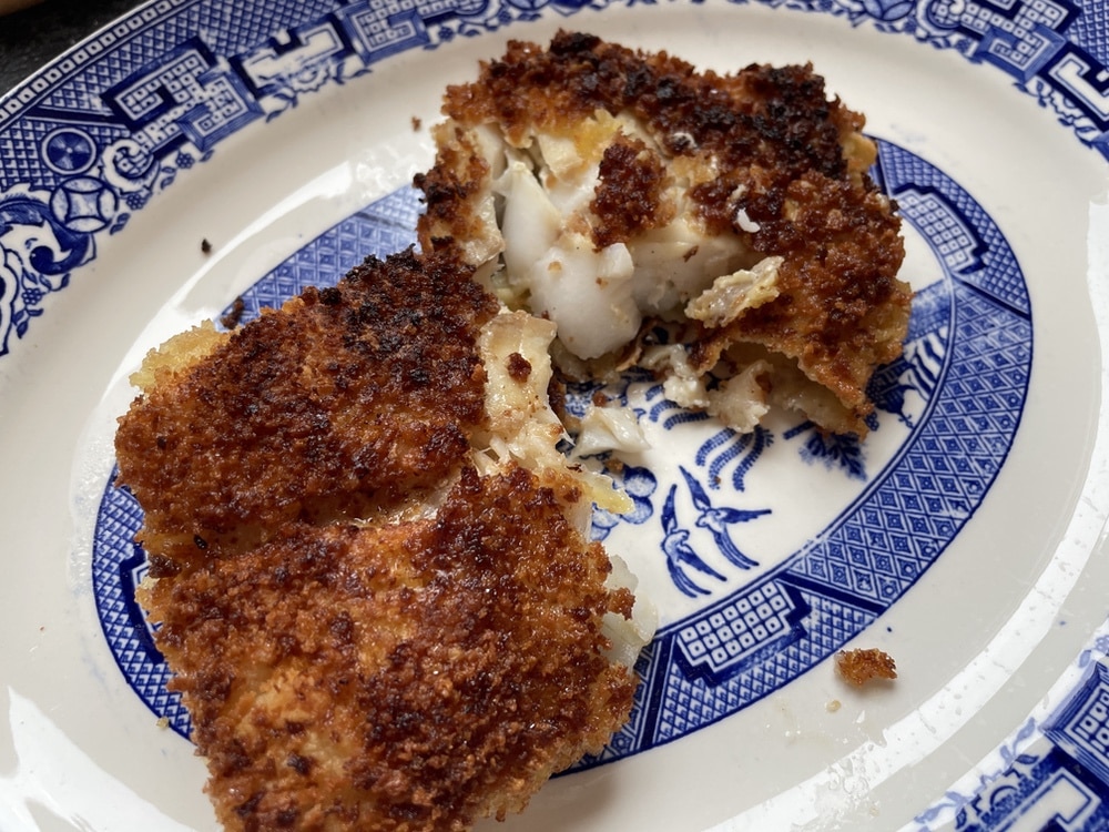 Pan-fried rockfish Milanese