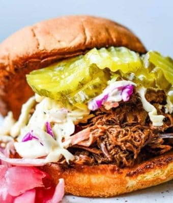 Pulled BBQ Venison Sandwiches feature