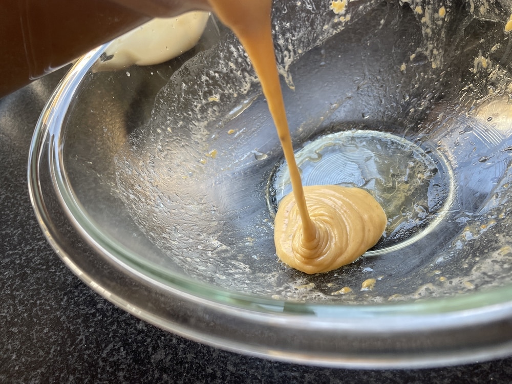 pawpaw in mixing bowl