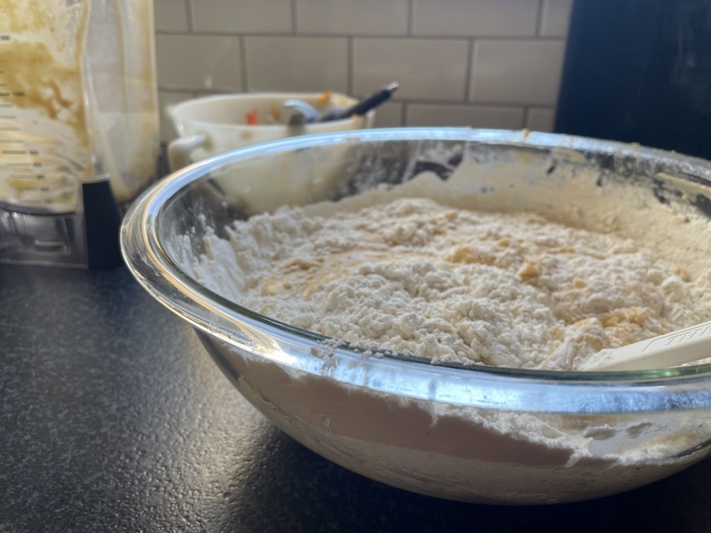 flour and pawpaw blend