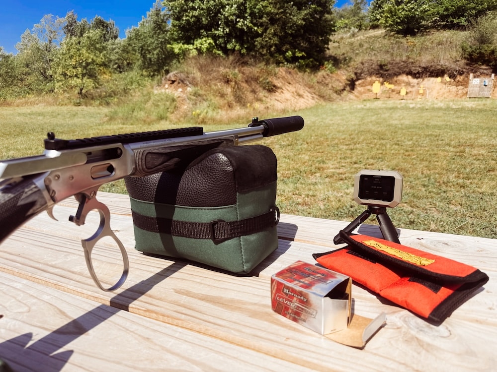 Marlin SBL on the bench 44 Magnum